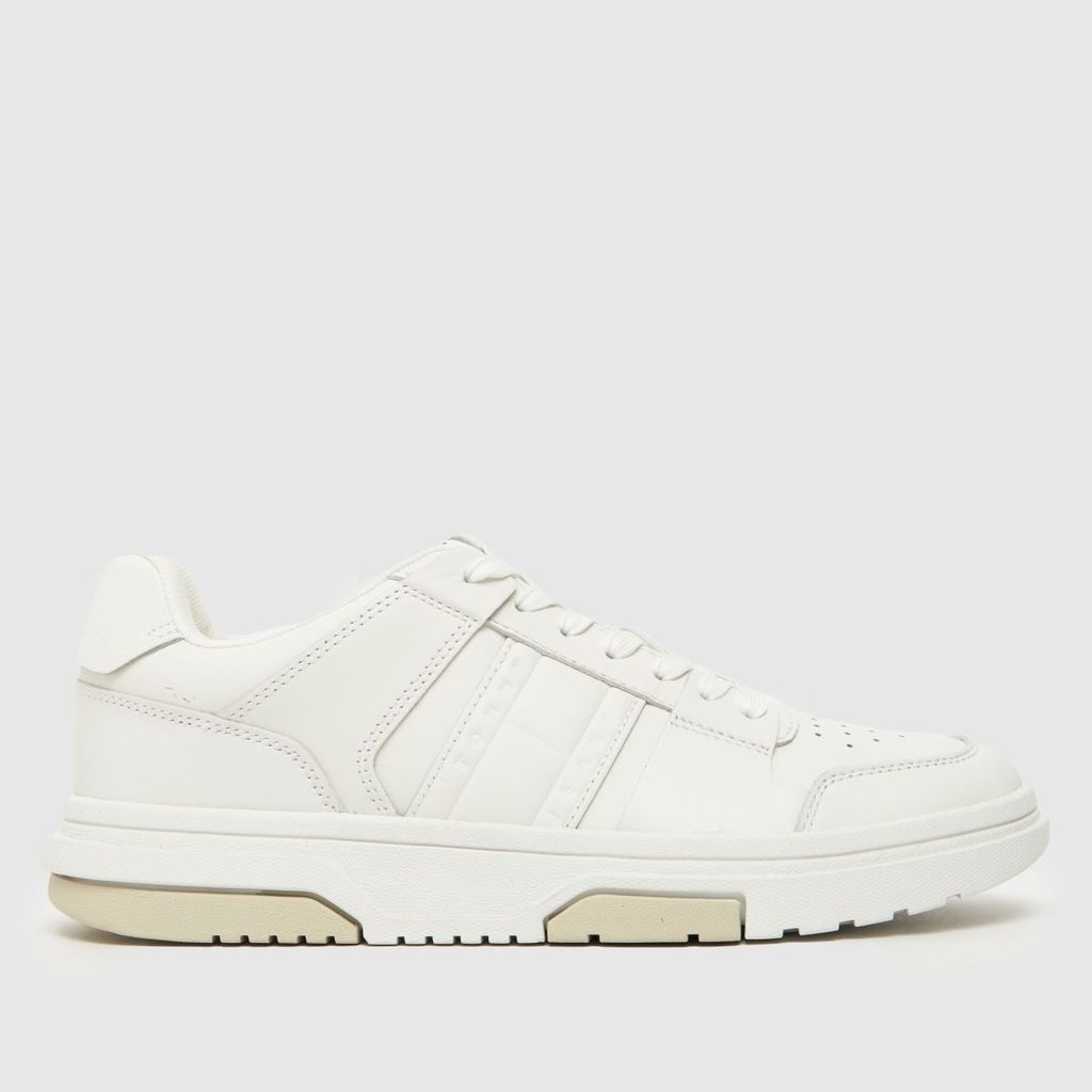 the brooklyn leather trainers in white