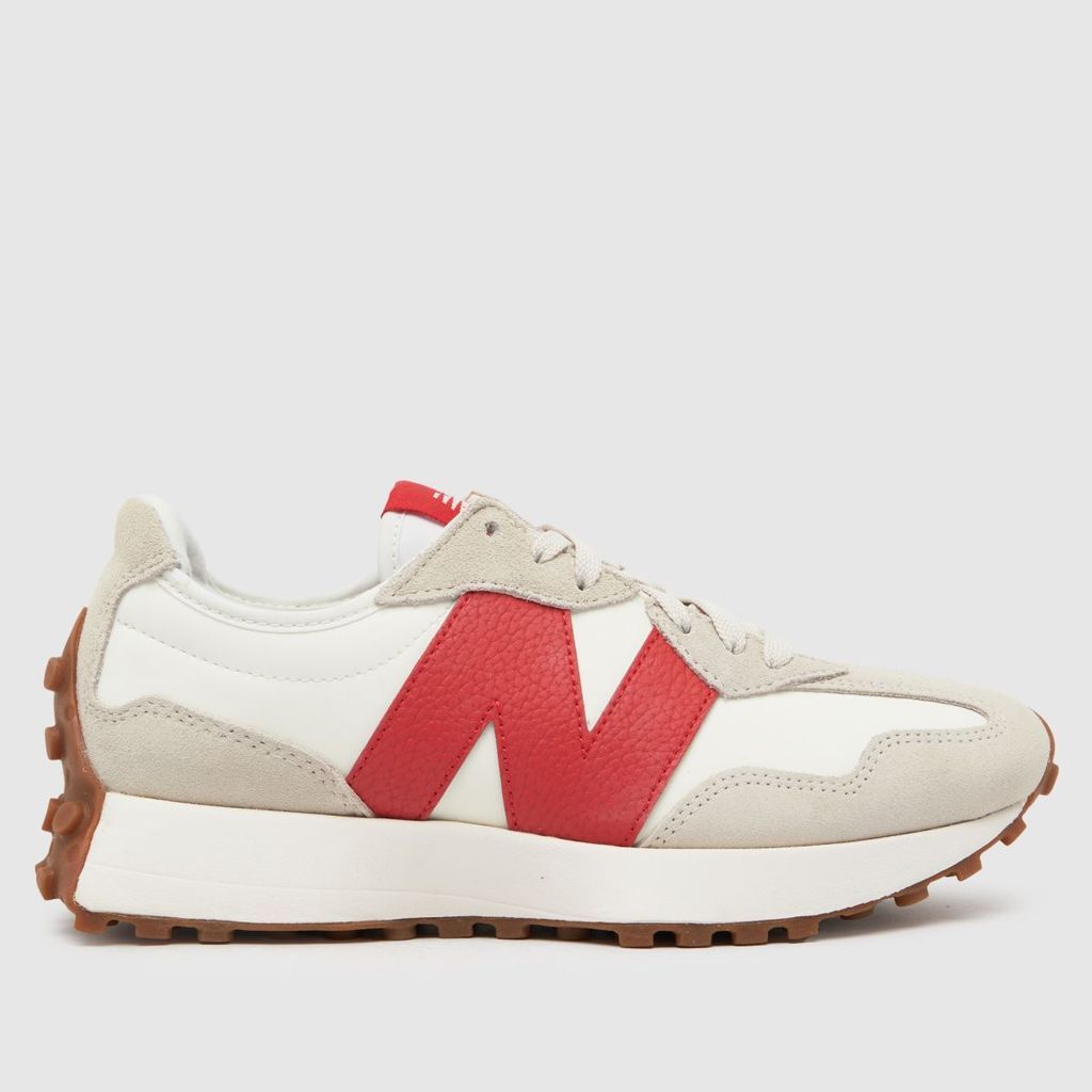 327 trainers in white & red