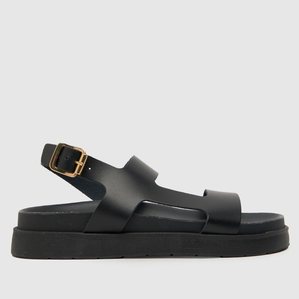 tasmin chunky leather sandals in black