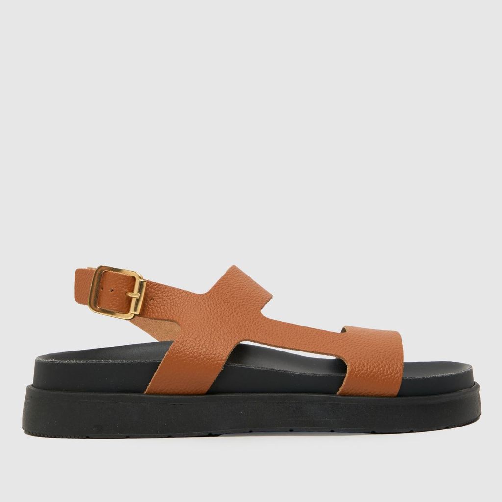 tasmin chunky leather sandals in tan