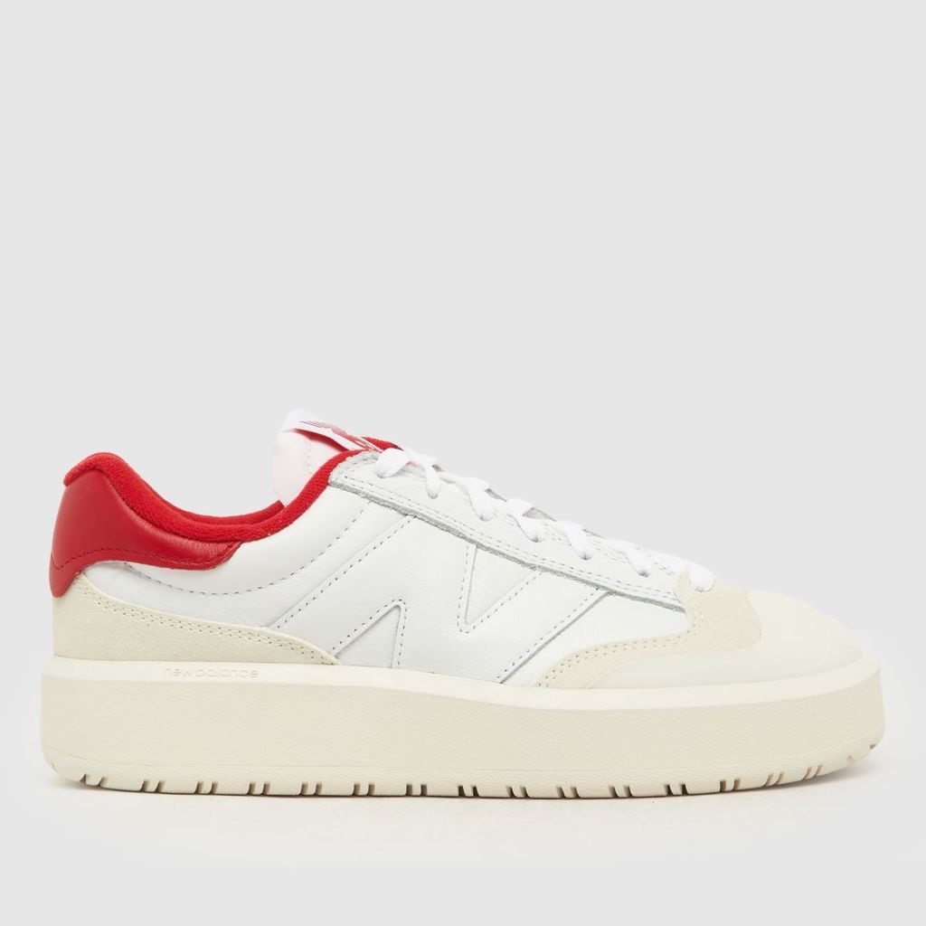ct302 trainers in white & red