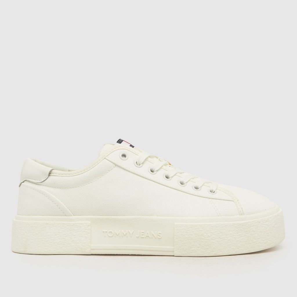 foxing flatform trainers in off-white