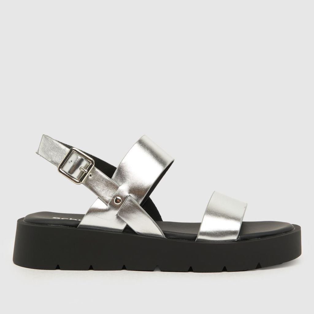 tayla chunky sandals in silver