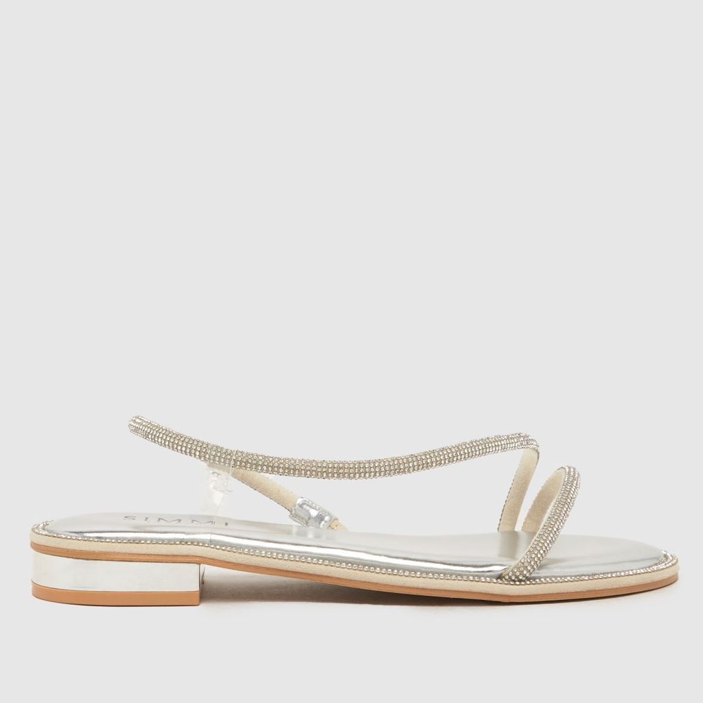 hape bling sandals in silver