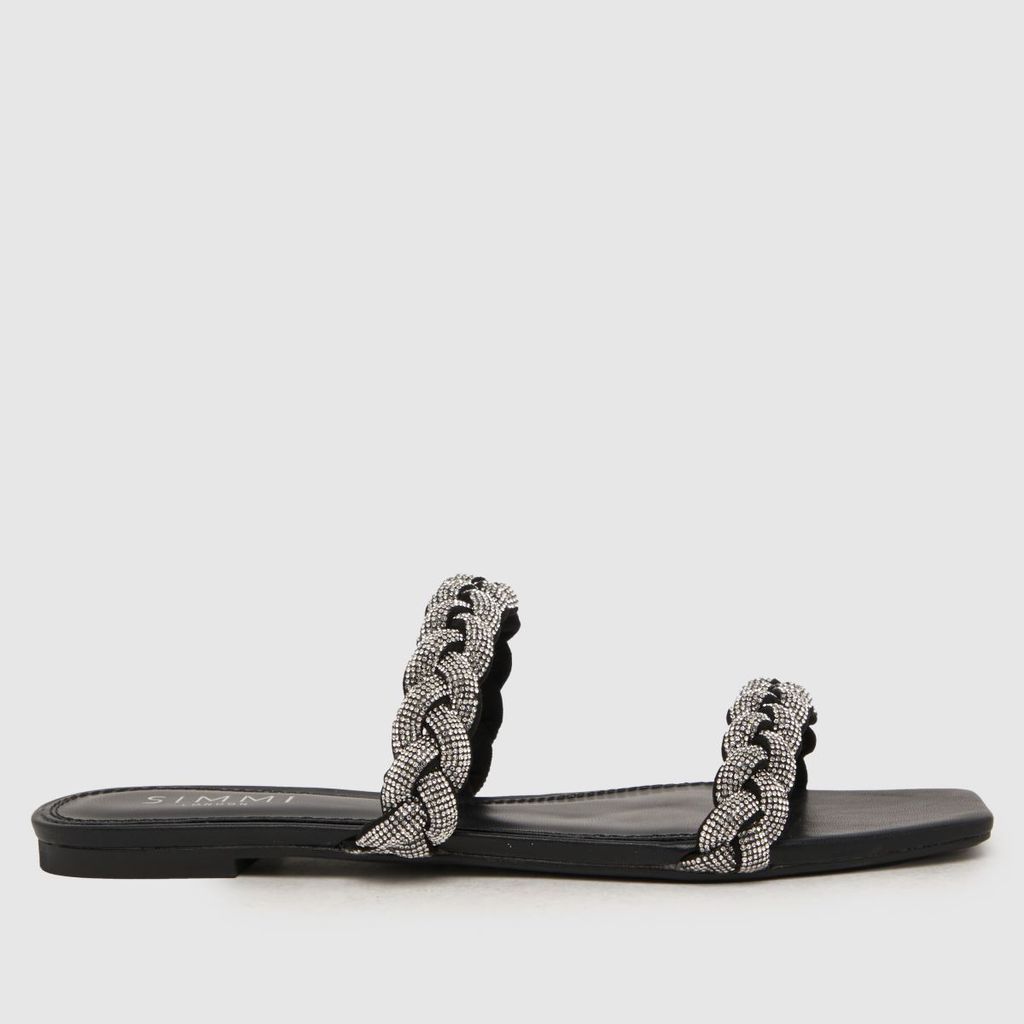 hawaii bling sandals in black