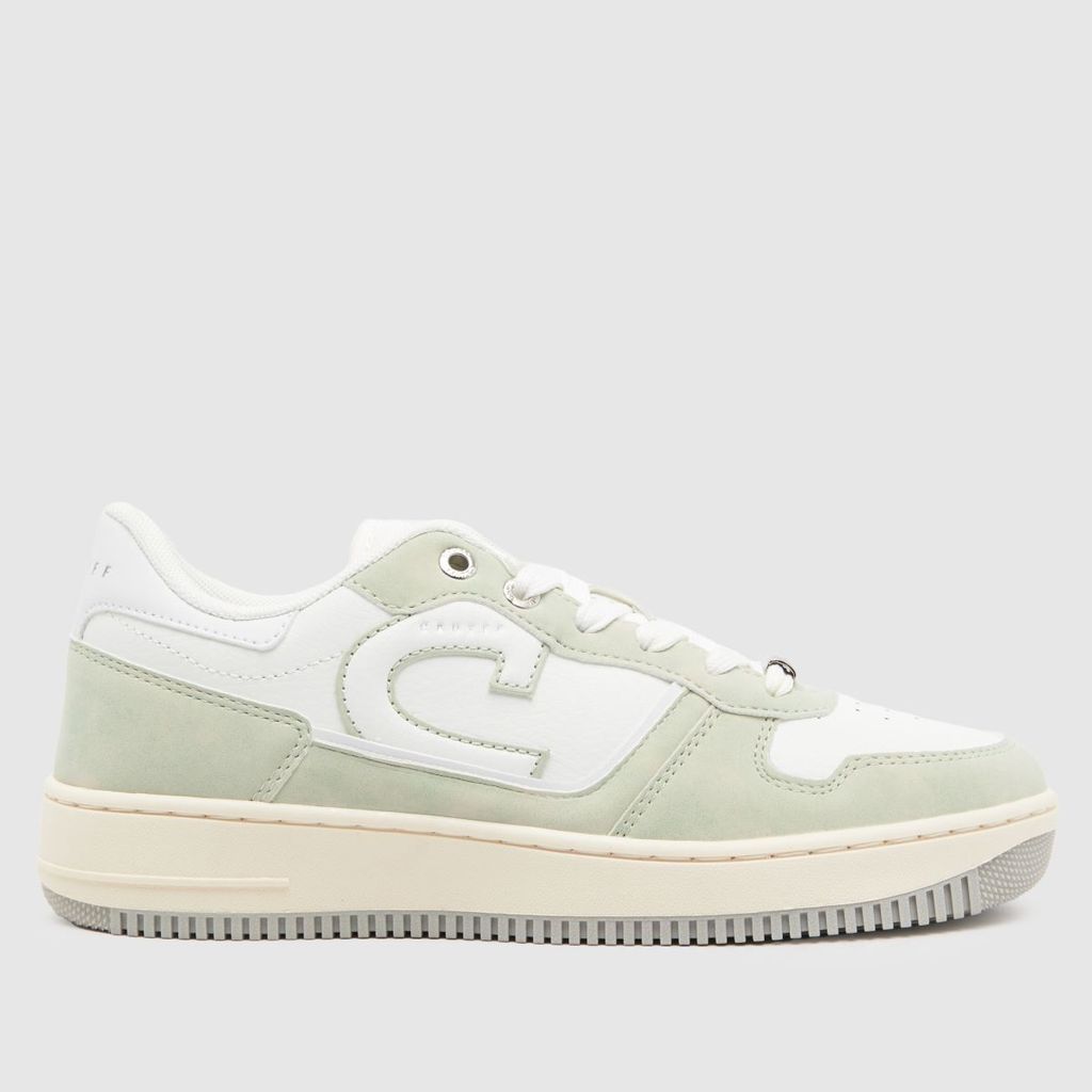 campo low lux trainers in white & green