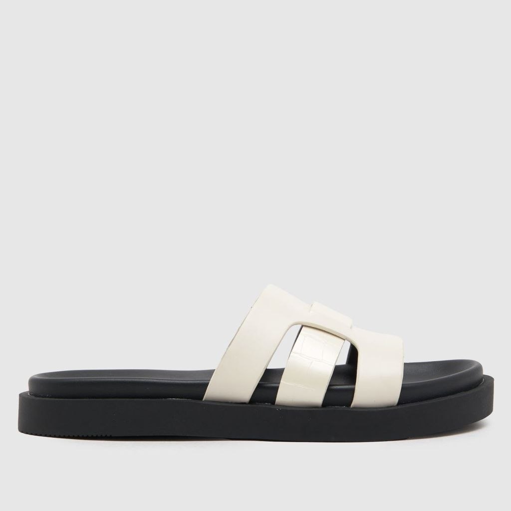 timmy croc footbed sandals in off-white