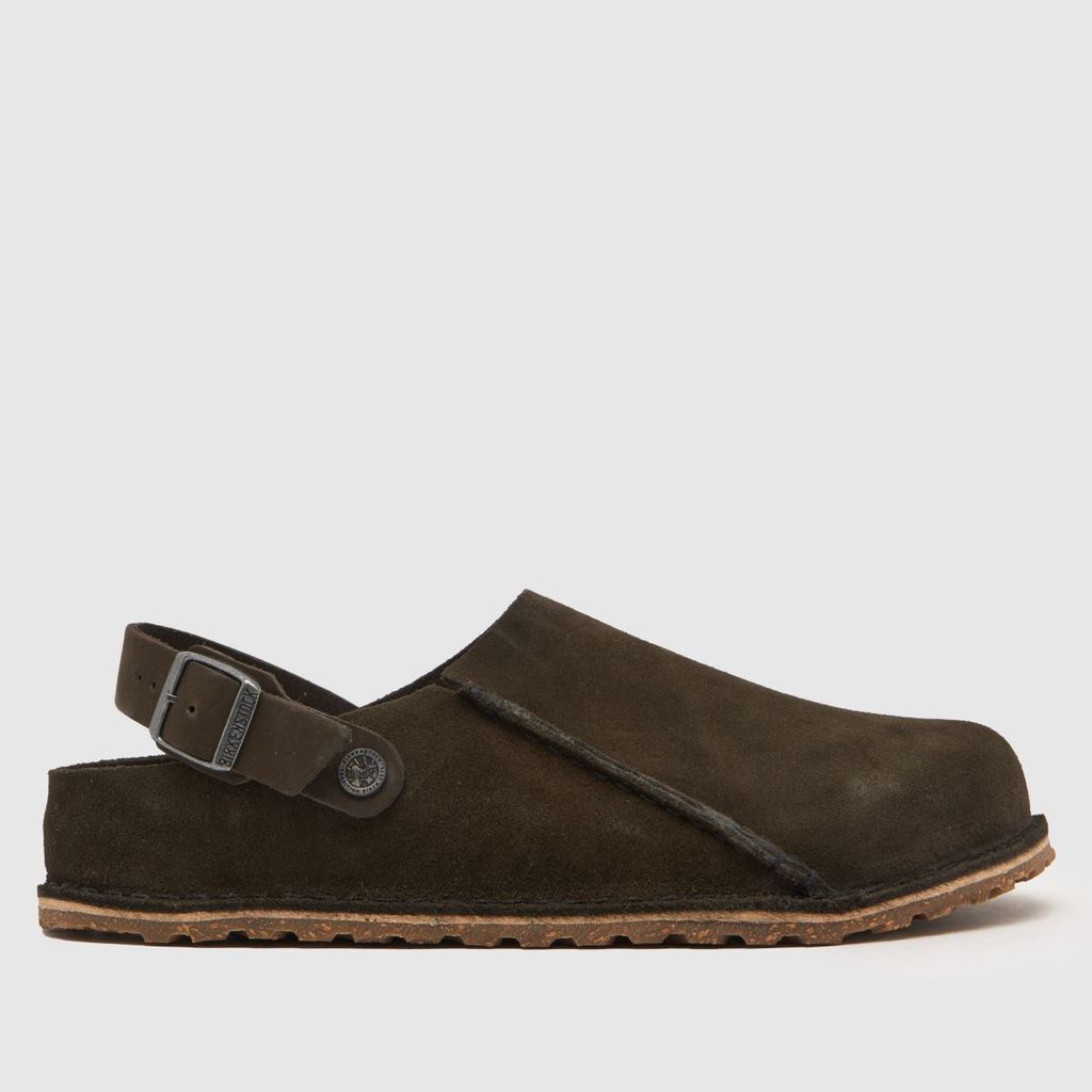 lutry clog sandals in dark brown