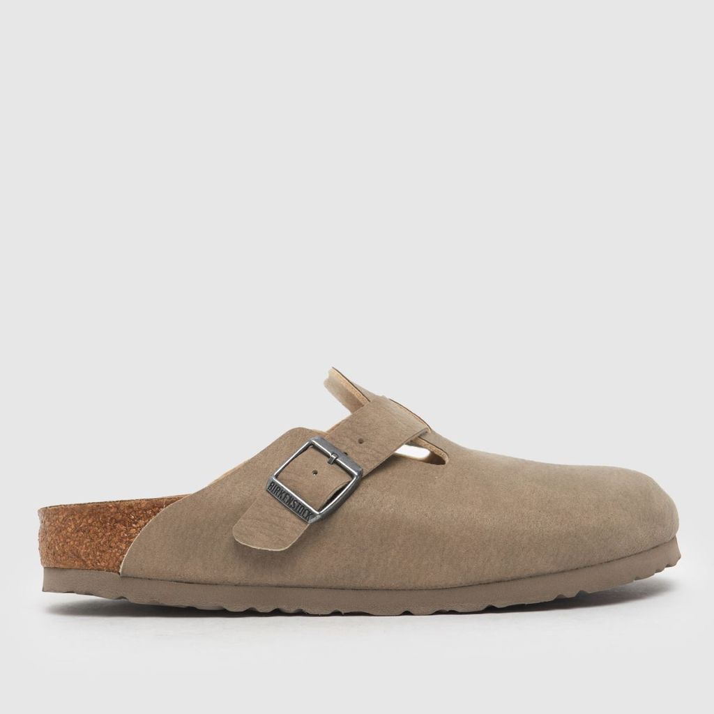 boston clog sandals in taupe
