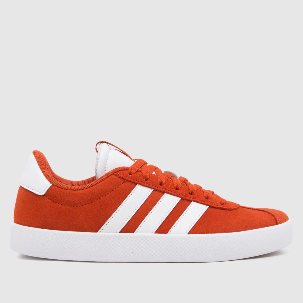 vl court 3.0 trainers in white & red