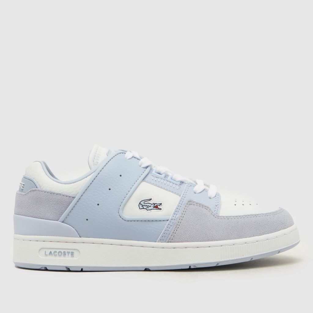 court cage trainers in white & blue
