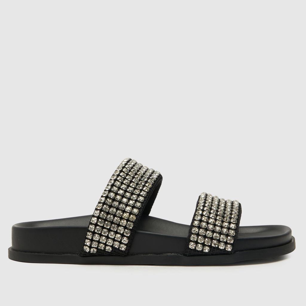 tessie embellished mule sandals in black