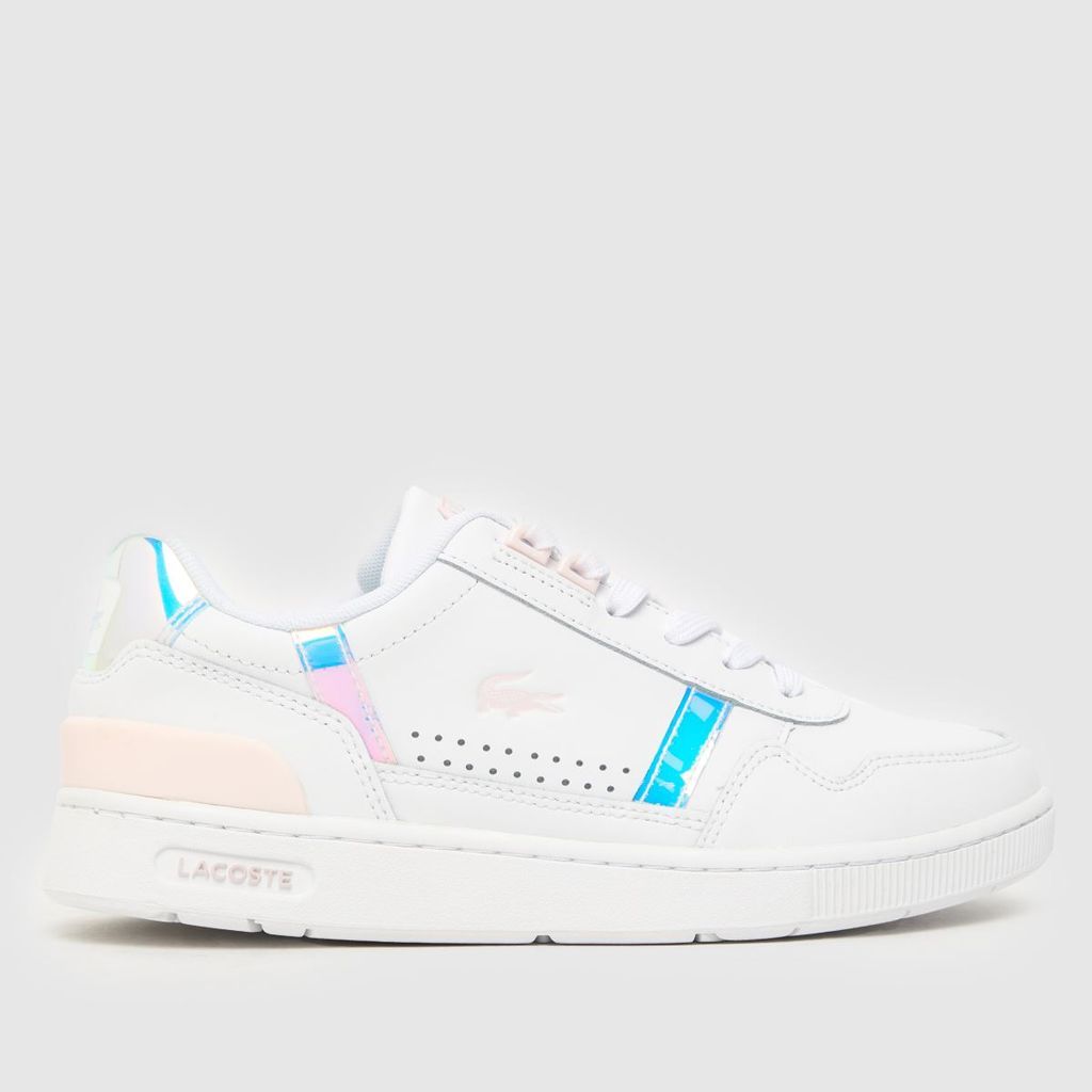 t-clip trainers in white & pink