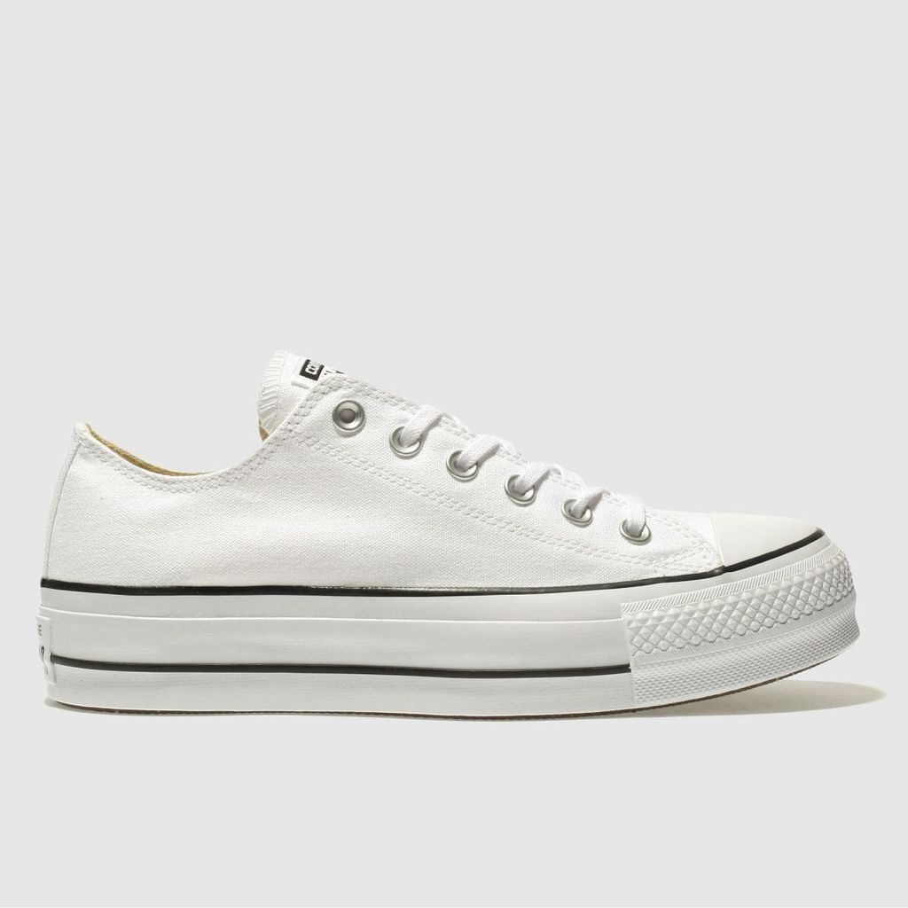 all star lift ox trainers in white