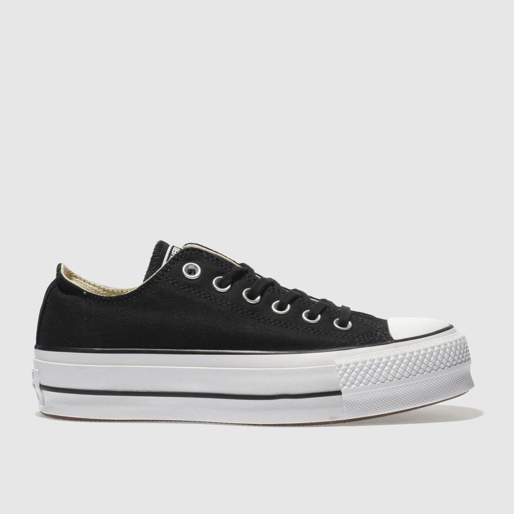 all star lift ox trainers in black & white