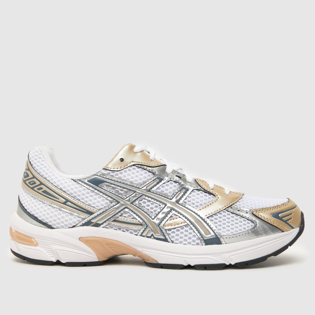 gel-1130 trainers in white & gold