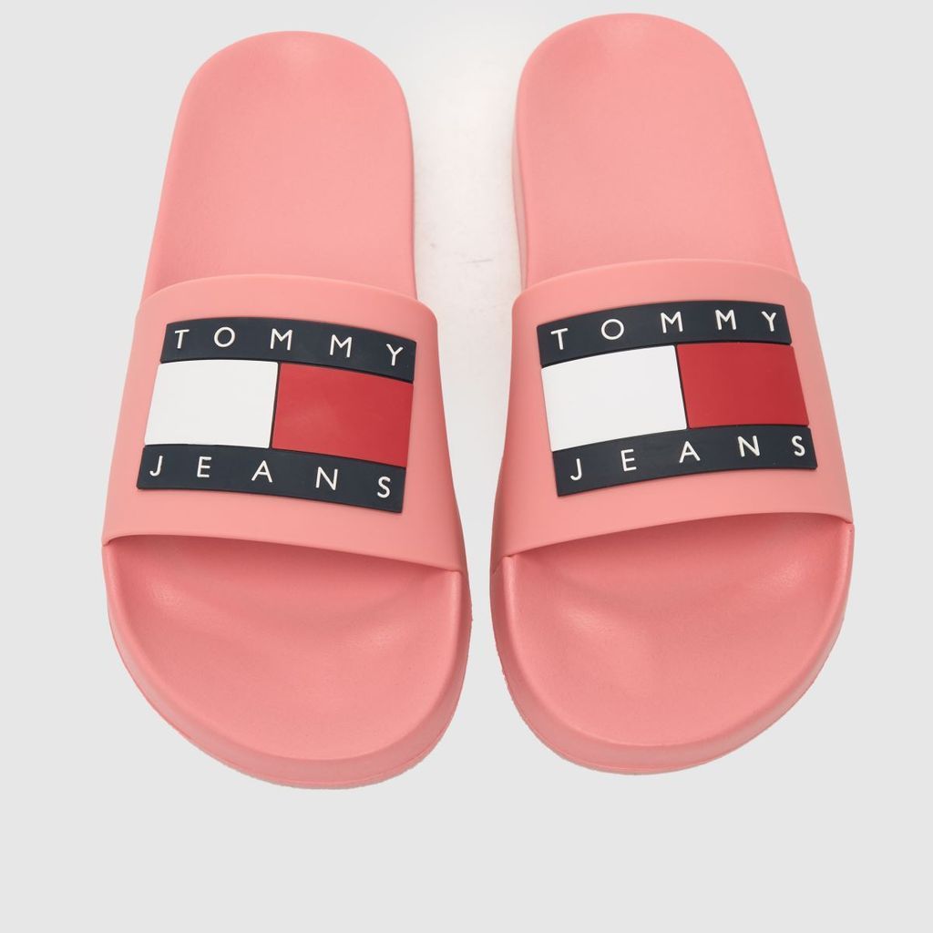 flag pool slide sandals in pink