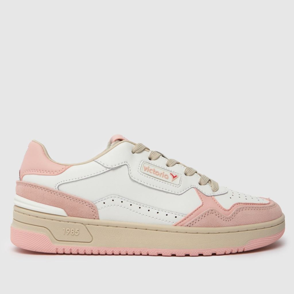 c80 trainers in white & pink