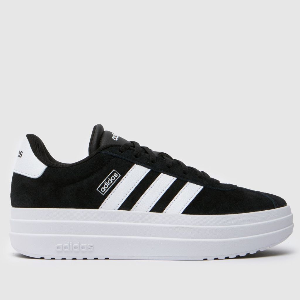 vl court bold trainers in black & white