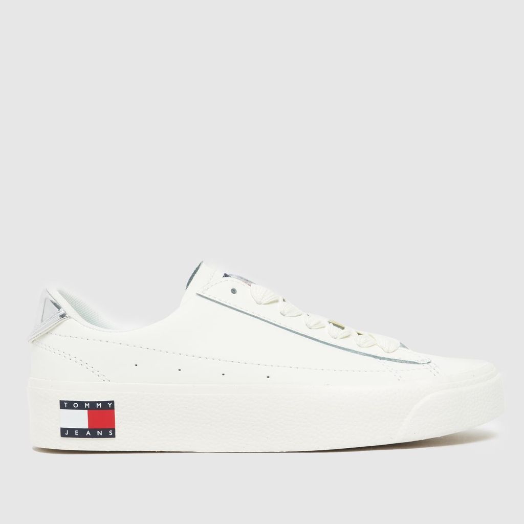 vulc leather trainers in off-white