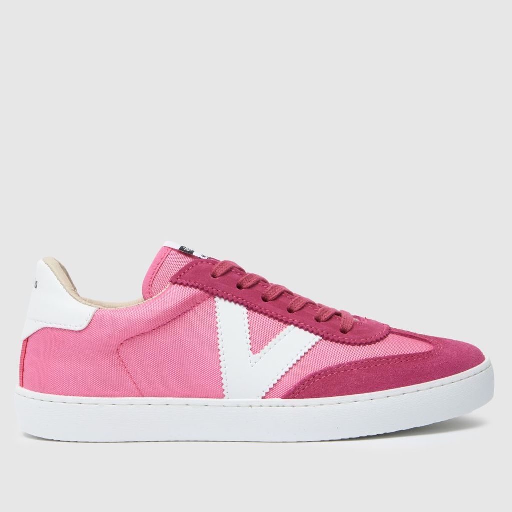 berlin serraje trainers in white & pink