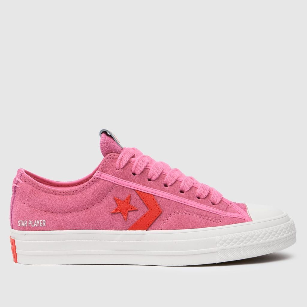 star player 76 trainers in pink multi