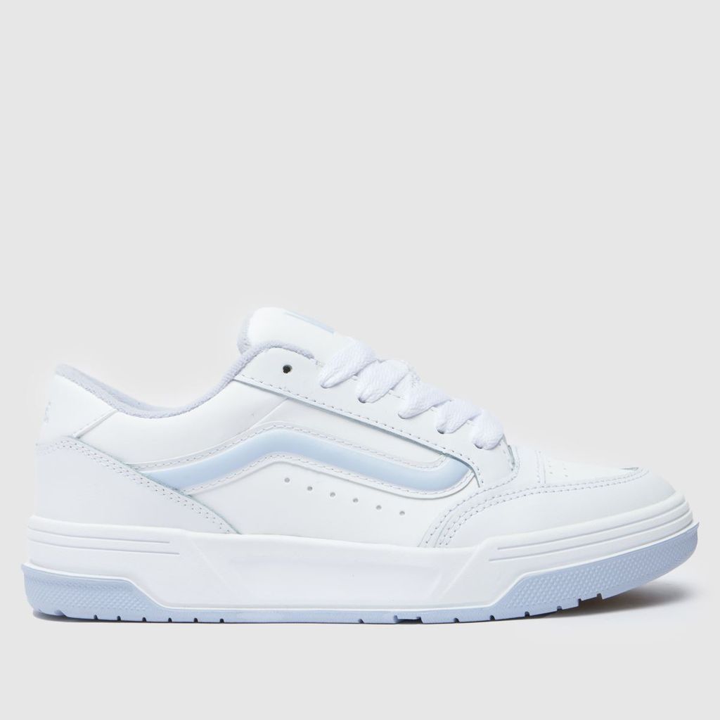 hylane trainers in white & pl blue