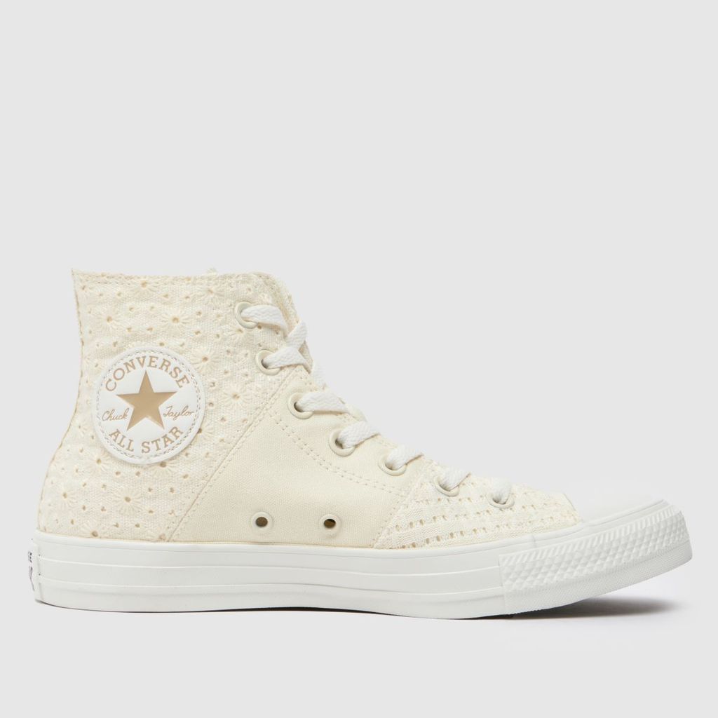 all star hi tone on tone trainers in off-white