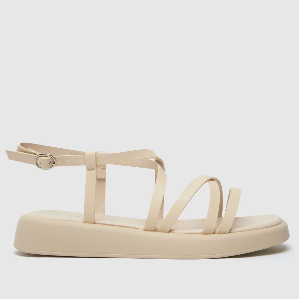 Wide Fit tristan strappy sandals in off-white