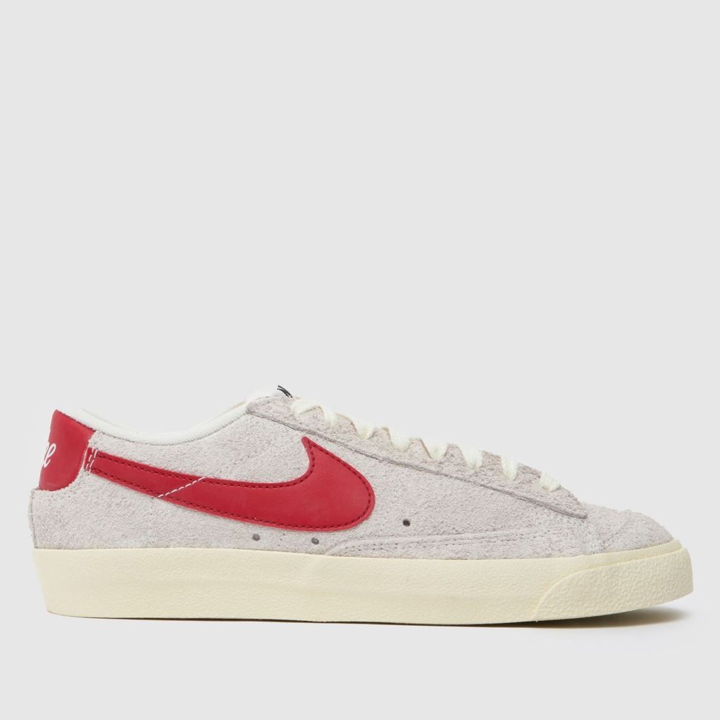 blazer lo 77 vintage trainers in white & red