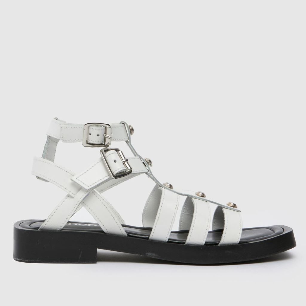 tempeny studded sandals in white