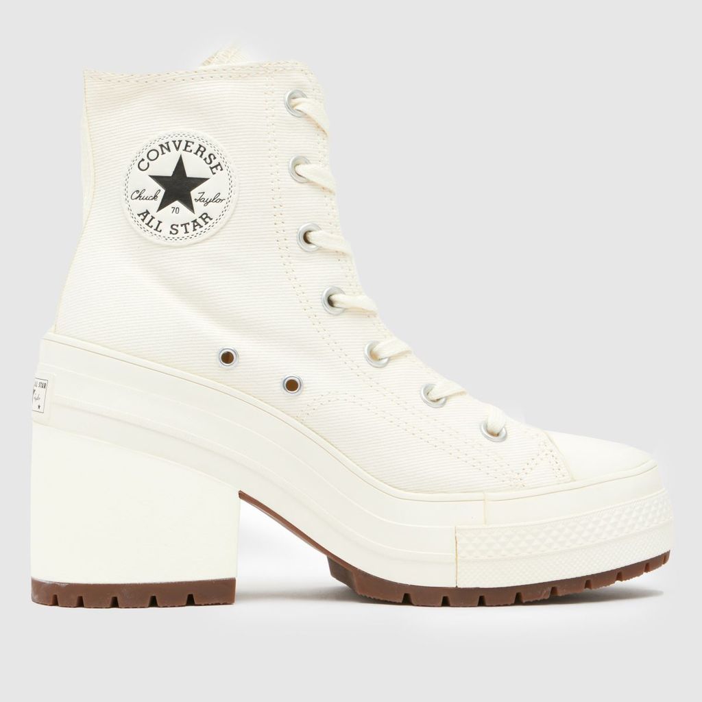 chuck 70 de luxe heel trainers in white