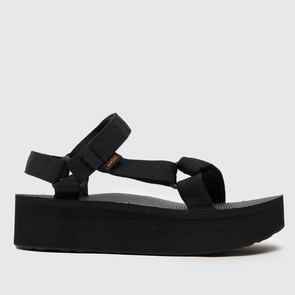 flatform universal sandals in black