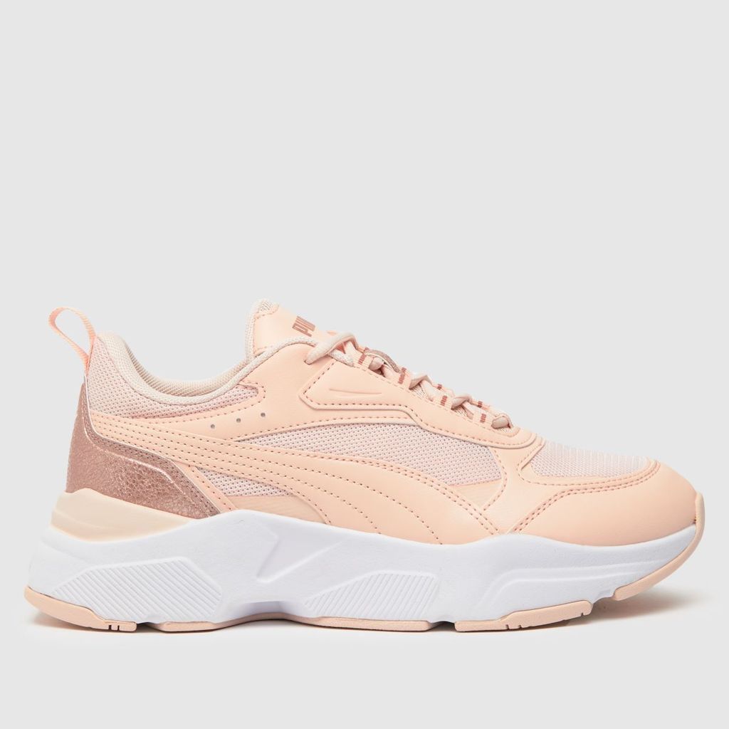 cassia distressed trainers in pale pink