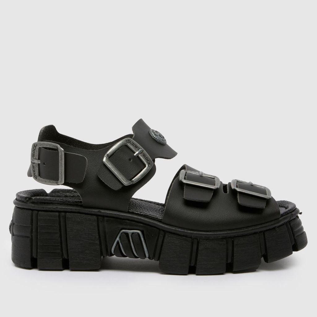chunky sandals in black