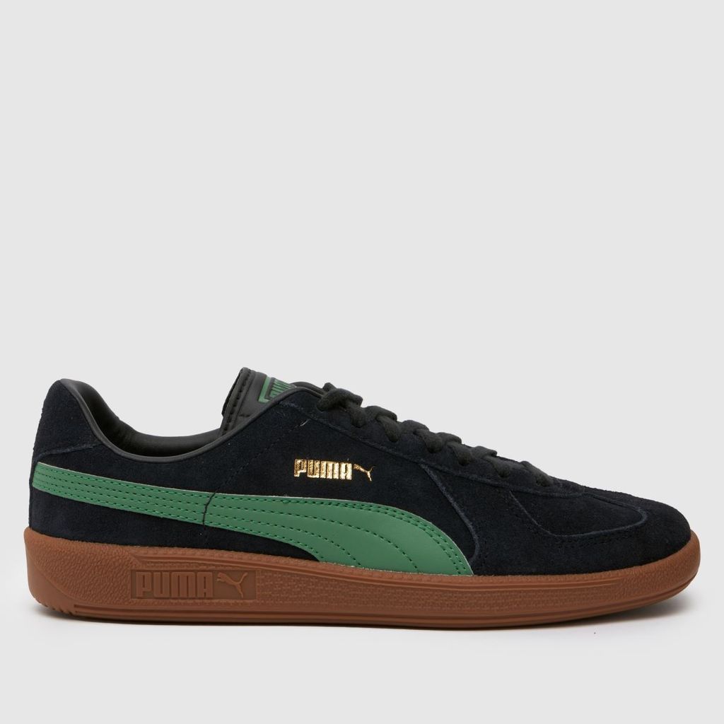 terrace classic trainers in black & green