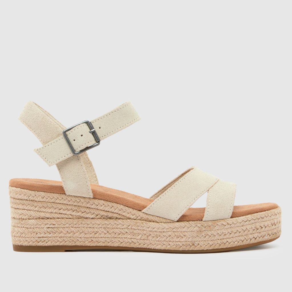 audrey wedge sandals in off-white multi