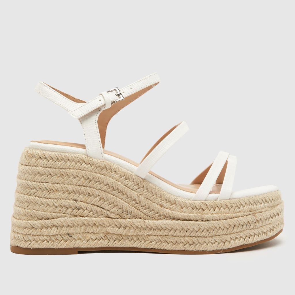 vienna strappy wedge sandals in white
