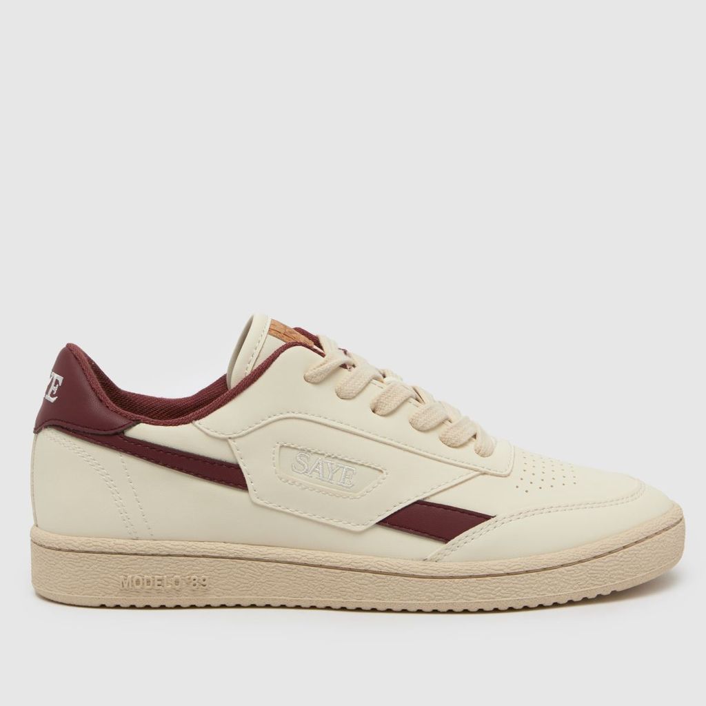 modelo 89 icon trainers in white & burgundy