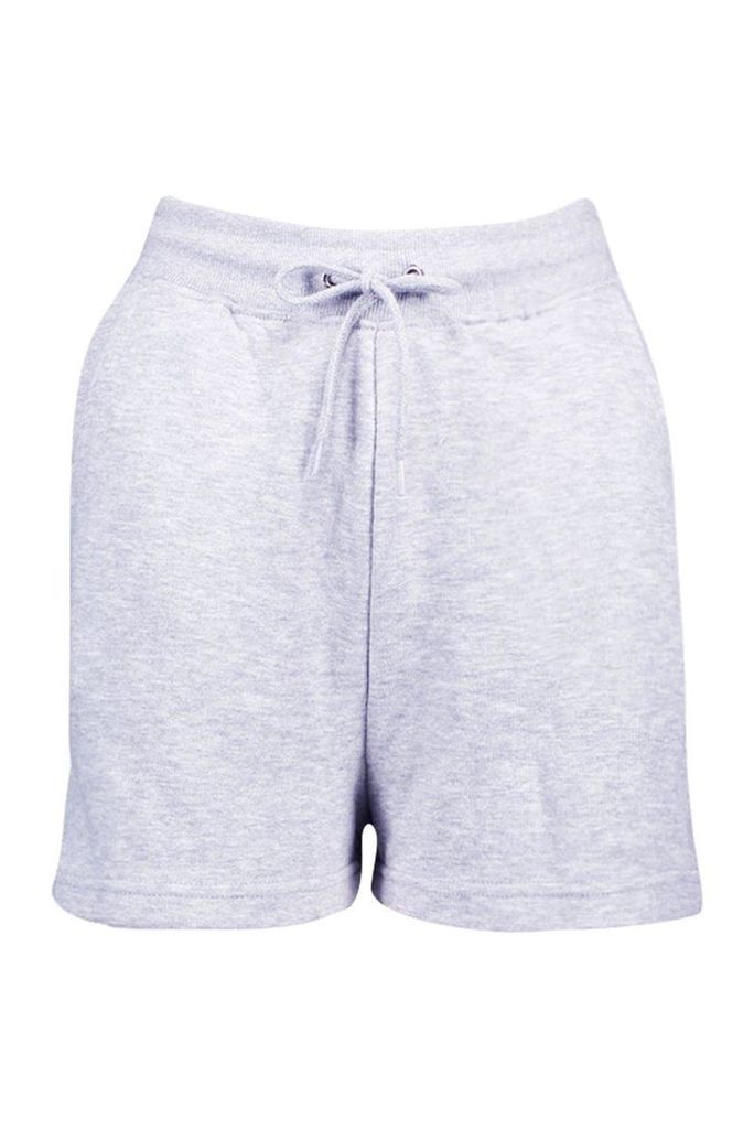 Womens Mix & Match Soft Loop Back Lounge Shorts - Grey - 16, Grey