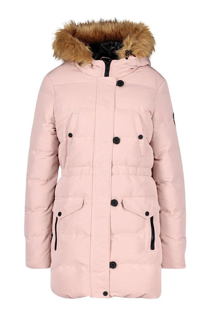 Womens Luxe Mountaineering Parka - pink - 16, Pink
