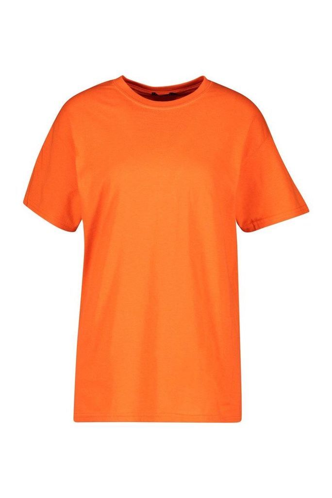 Womens Oversize T-Shirt - orange - M, Orange