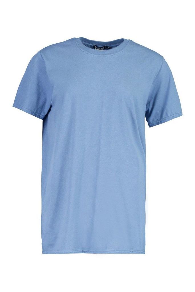 Womens Oversize T-Shirt - slate blue - M, Slate Blue