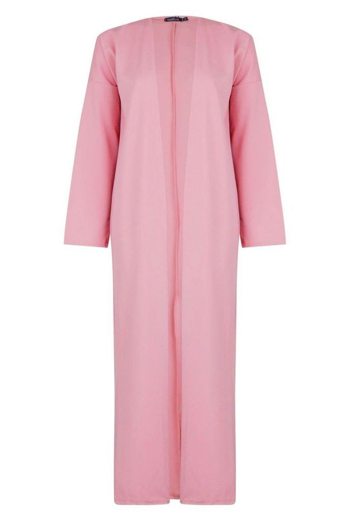 Womens Oversized Maxi Kimono - pink - S/M, Pink