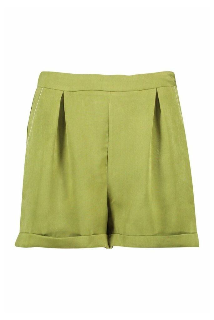 Womens Tailored Short - Green - S, Green