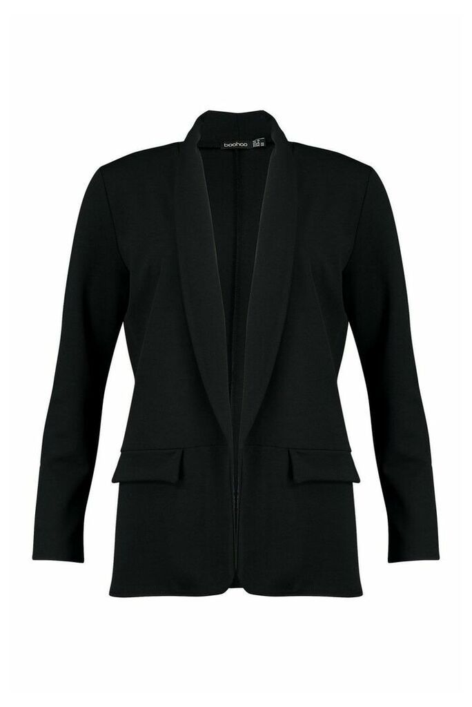 Womens Tailored Blazer - Black - 10, Black