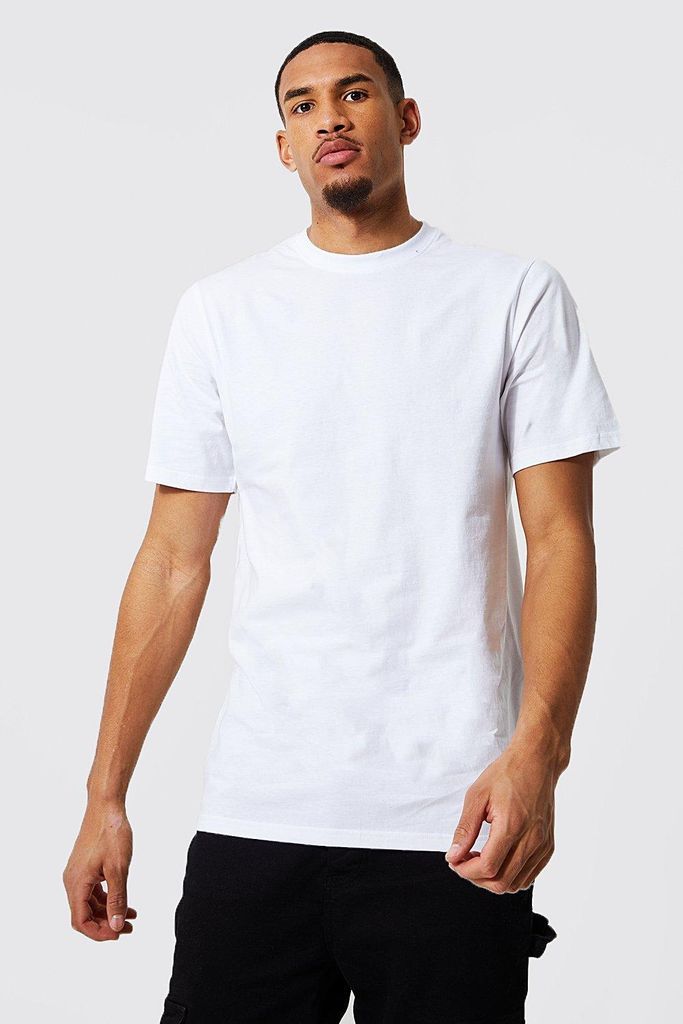 Men's Tall Longline T-Shirt - White - S, White