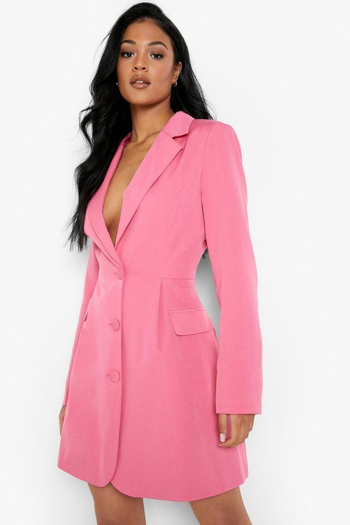 Womens Tall Cinched Waist Blazer Dress - Pink - 6, Pink
