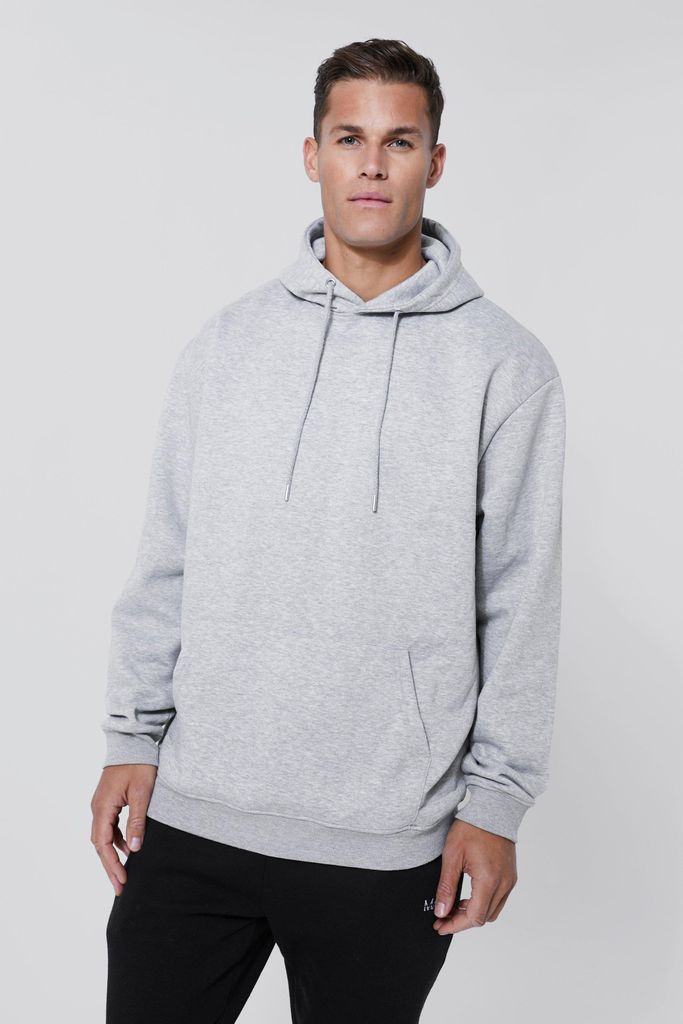 Men's Tall Basic Oversized Over The Head Hoodie - Grey - S, Grey