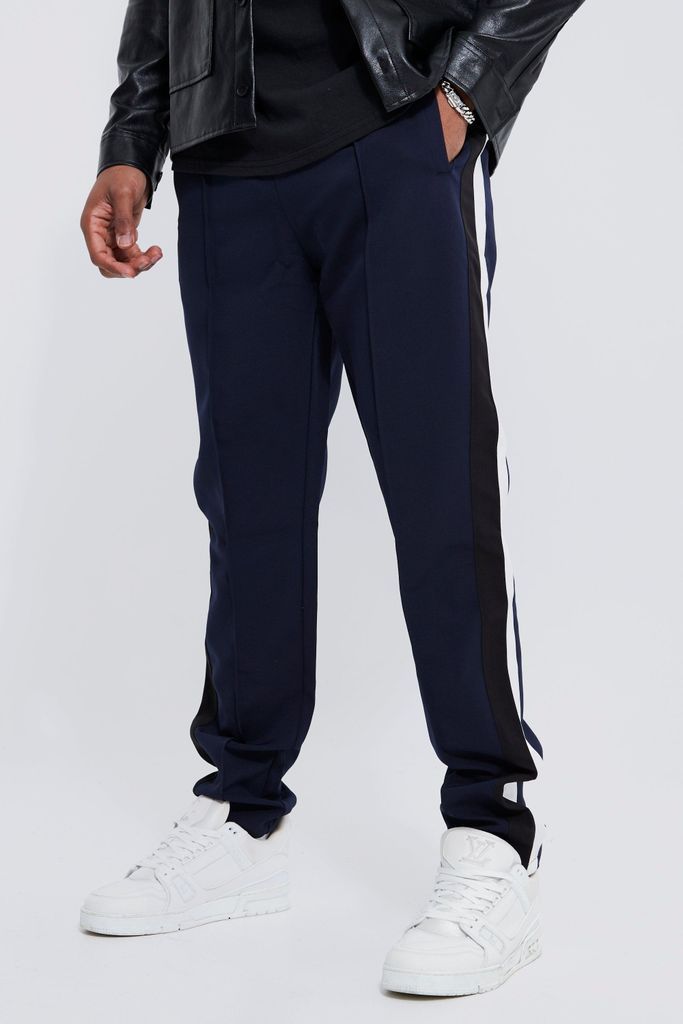 Men's Tall Tailored Varsity Trouser - Navy - S, Navy